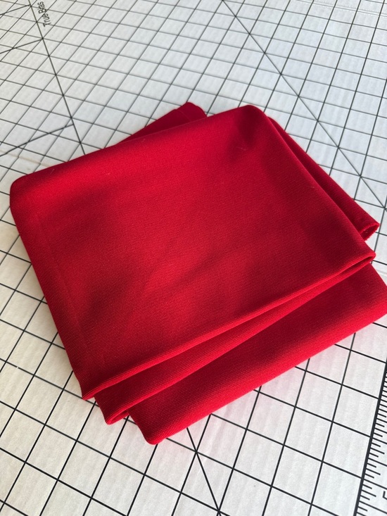 Other - Red Gaberdine Fabric 7/8 Yard x 58” Medium Weight Suiting